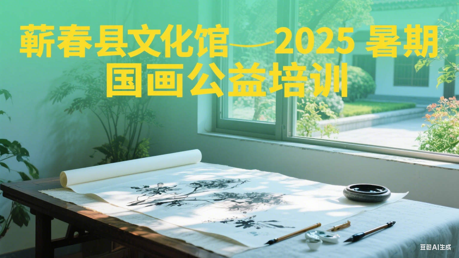 蕲春县文化馆2025暑期国画公益培训