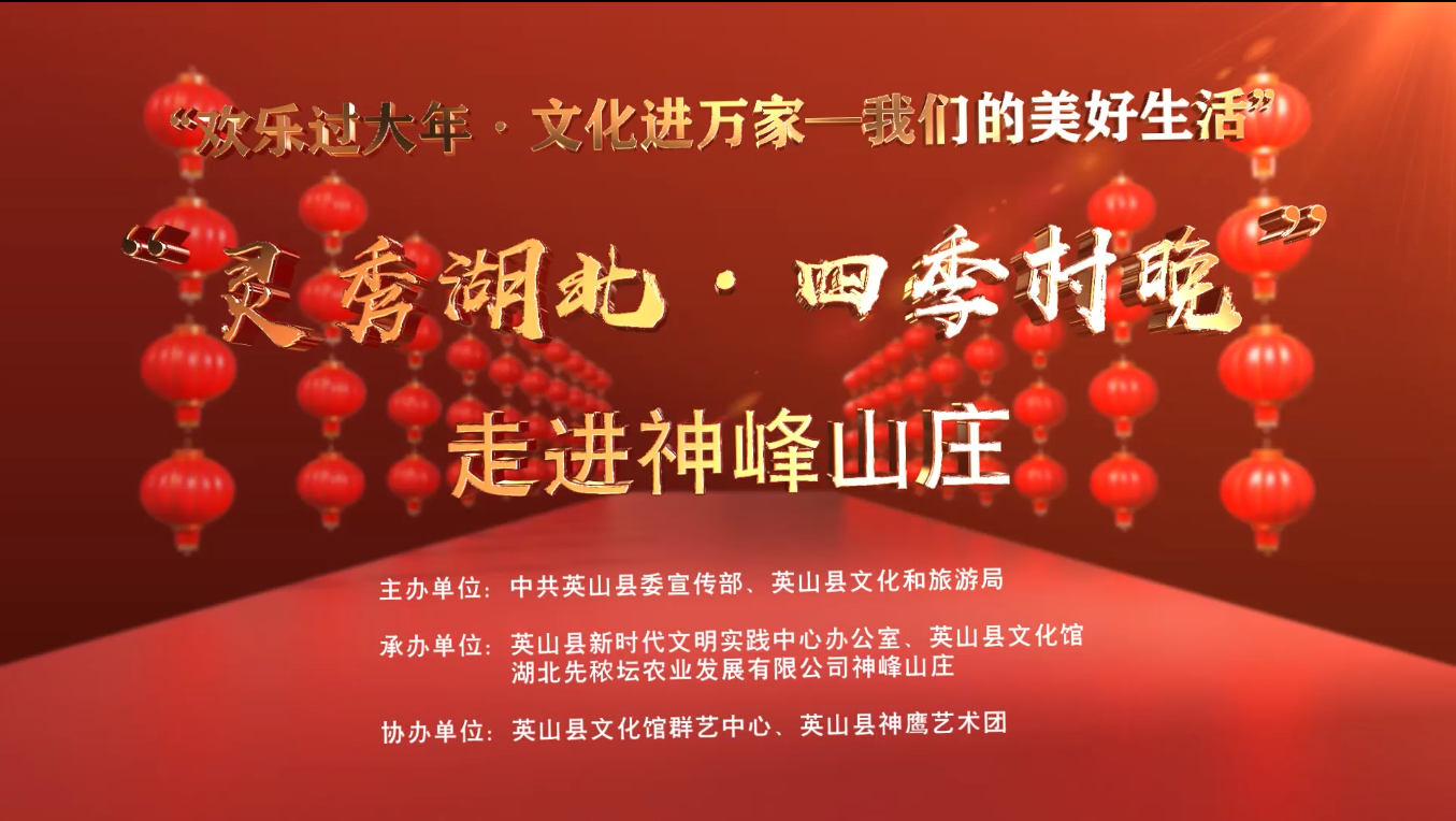 英山县“欢乐过大年文化进万家”我们的美好生活 灵秀湖北·四季村晚走进神峰山庄文艺演出