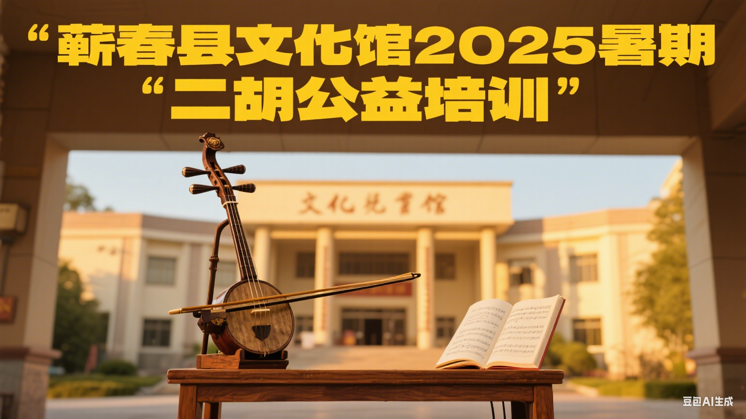 蕲春县文化馆2025暑期二胡公益培训