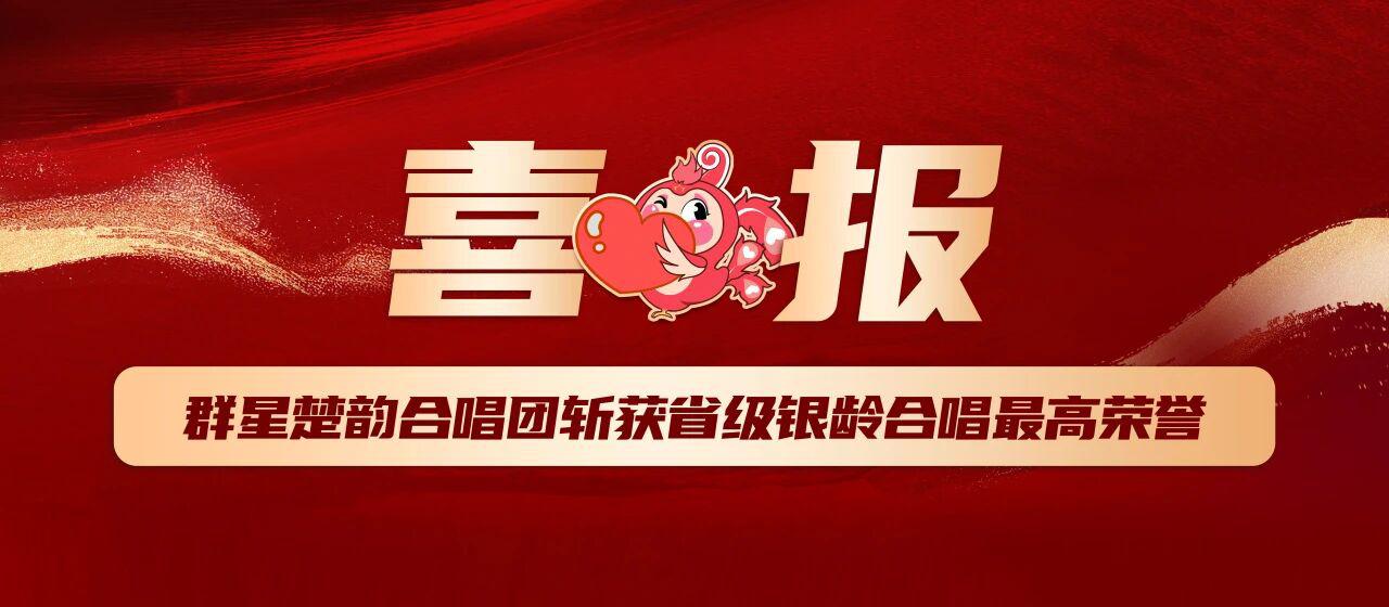 喜报！群星楚韵合唱团斩获省级银龄合唱最高荣誉