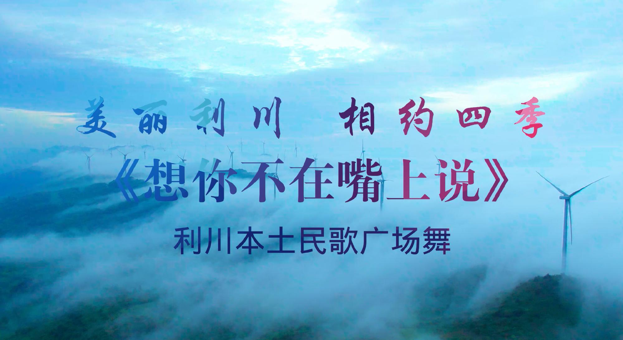 美丽利川·相约四季·利川本土民歌广场舞《想你不在嘴上说》视频教学